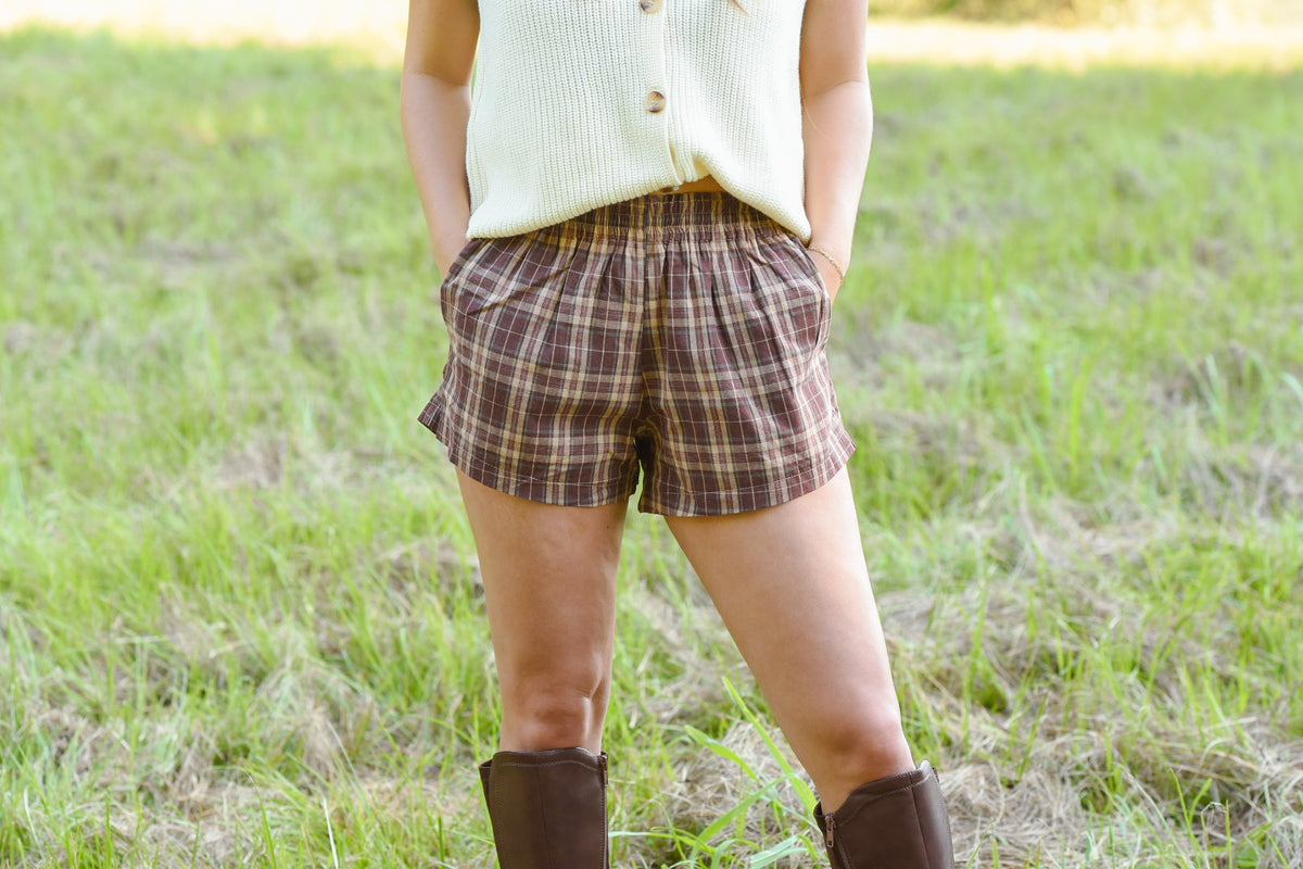 🤎 The Harvest Plaid Shorts