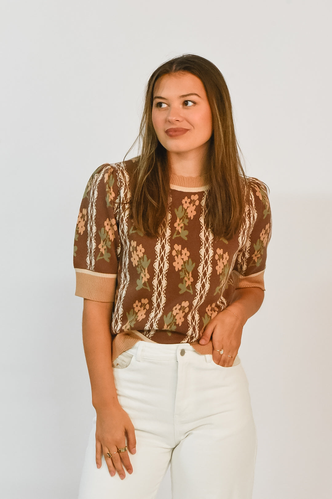 Autumn Bloom Knit Top