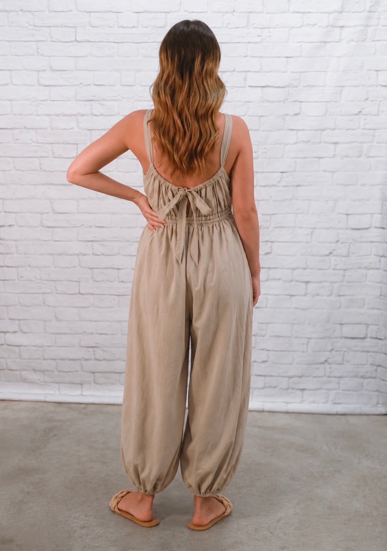 Mocha Breeze Jumpsuit