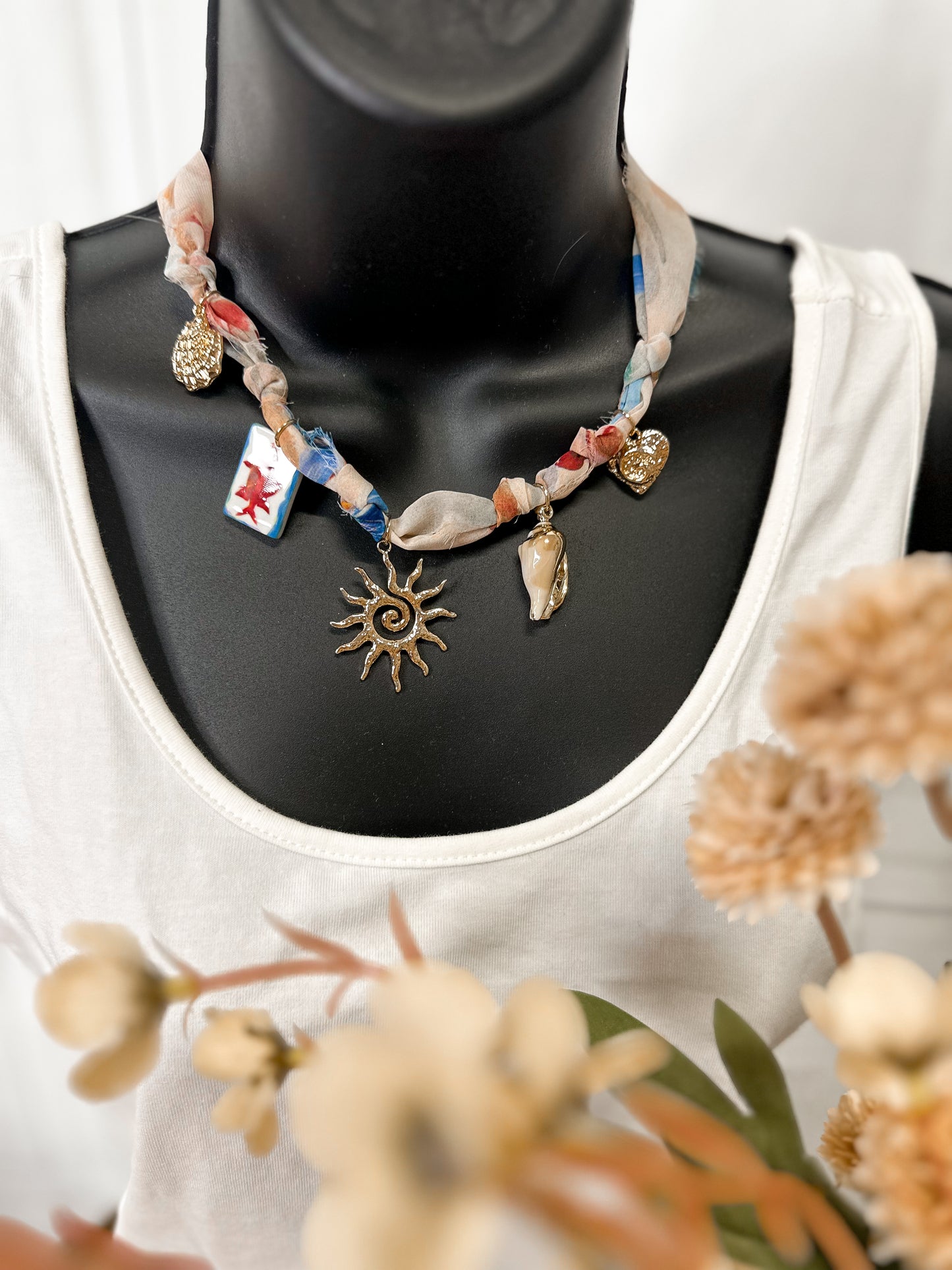 Coastal Charm Scarf Necklace