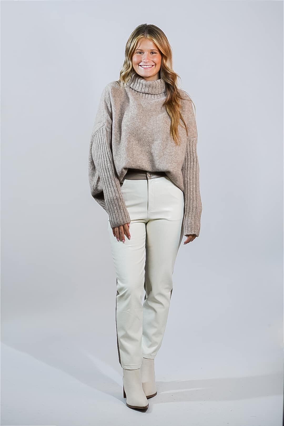 Rebel Charm Split Leather Pants