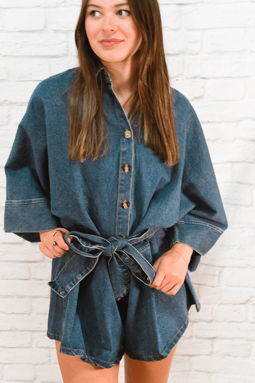 Blue Ridge Belle Denim Romper