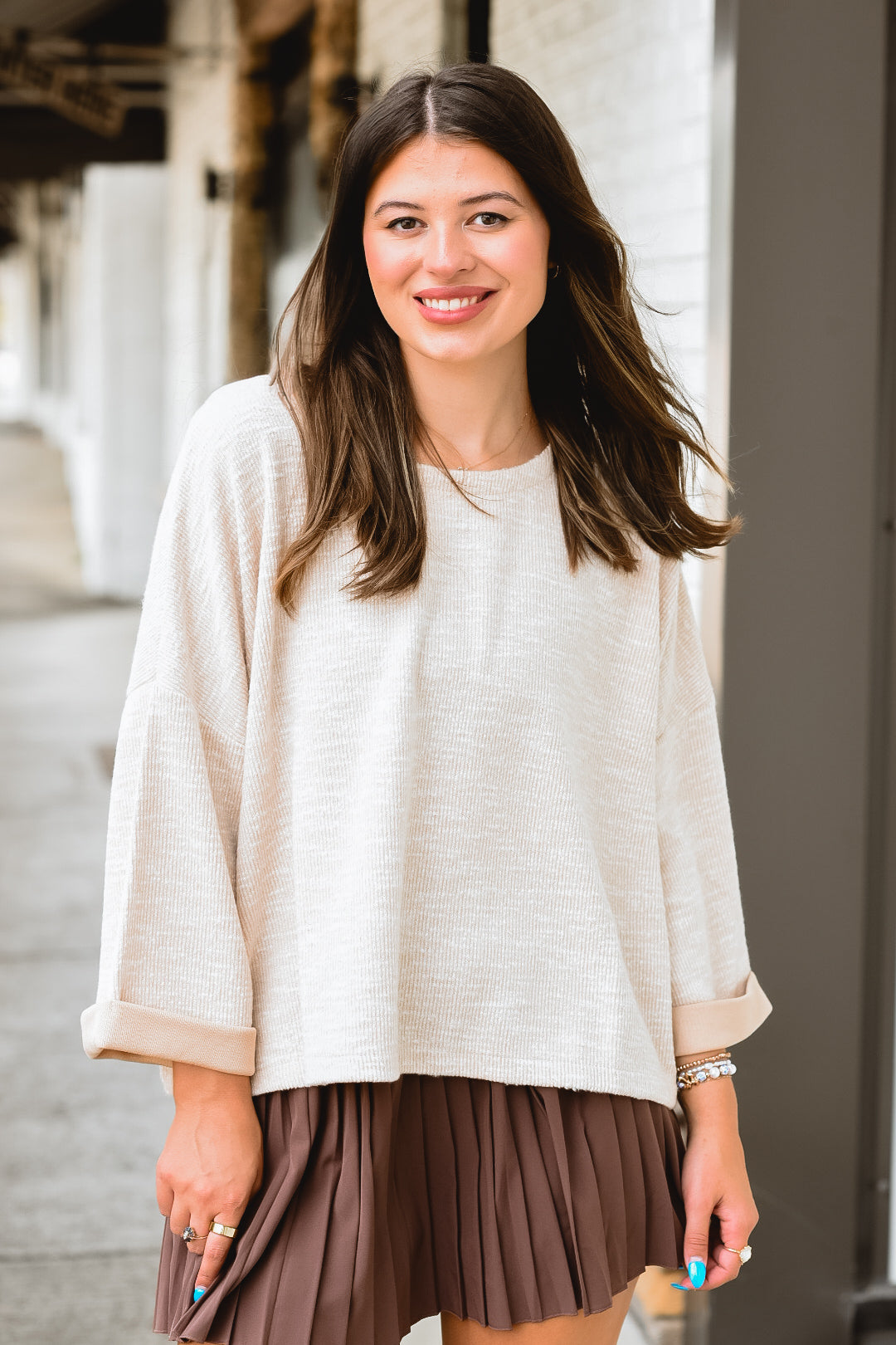 Barely Beige Cozy Pullover