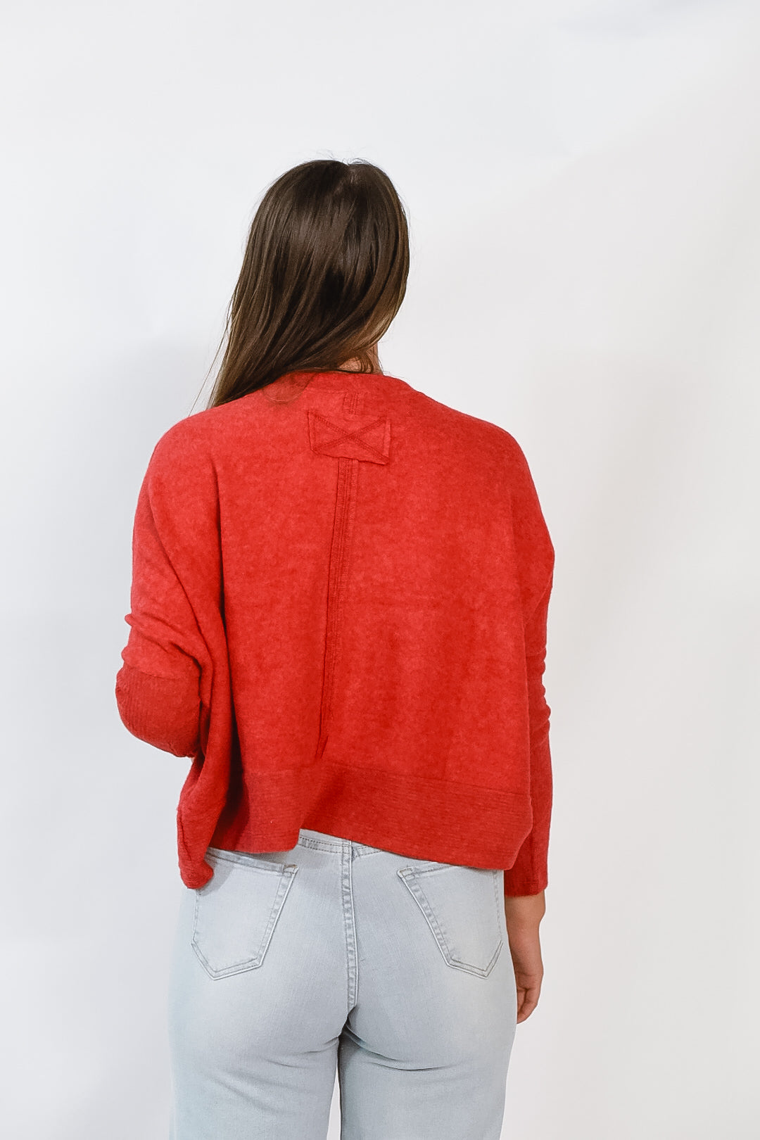 Everyday Soft Knit Pullover (Red)
