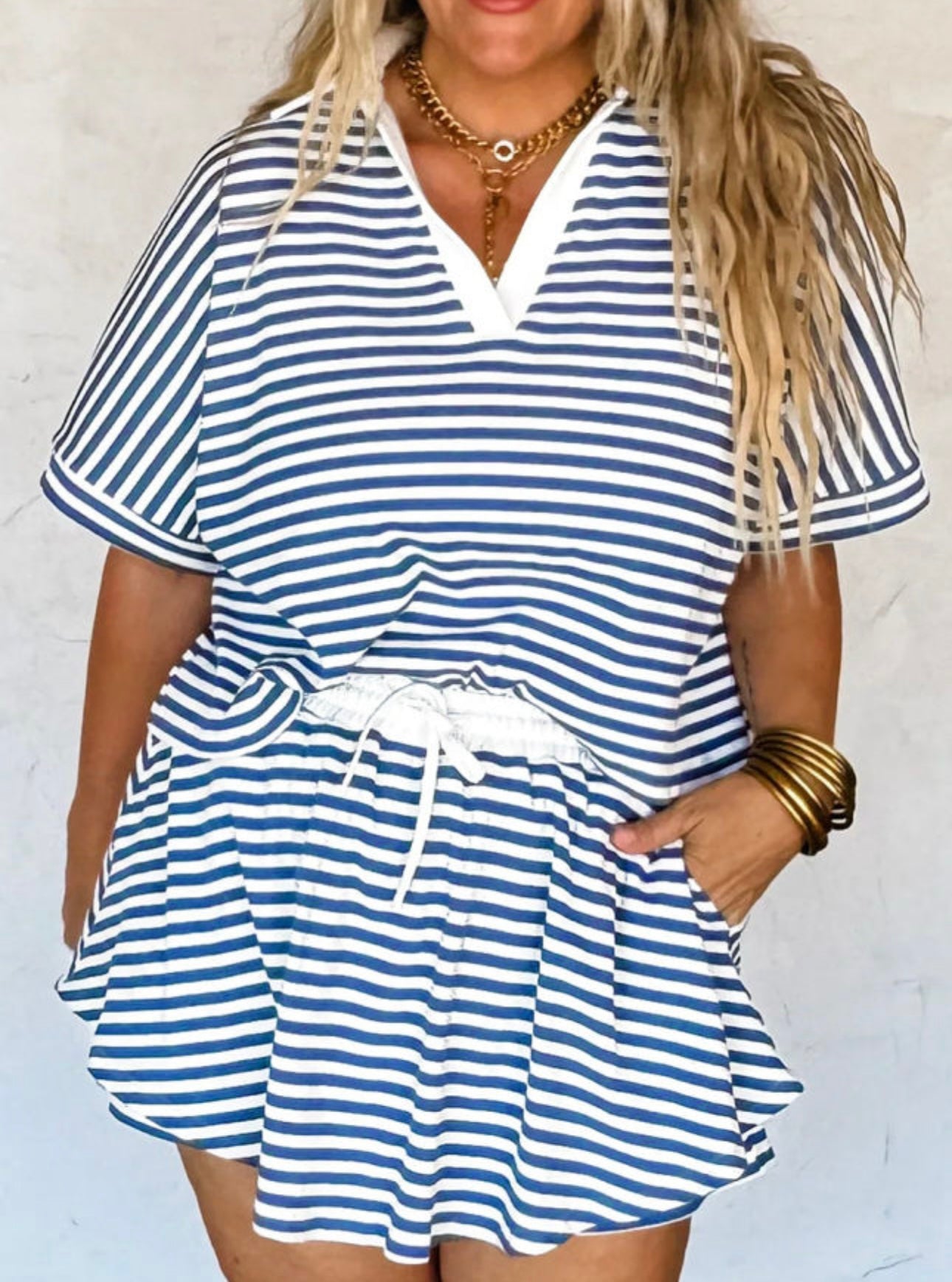 Seaside Stripes Plus Skort Set