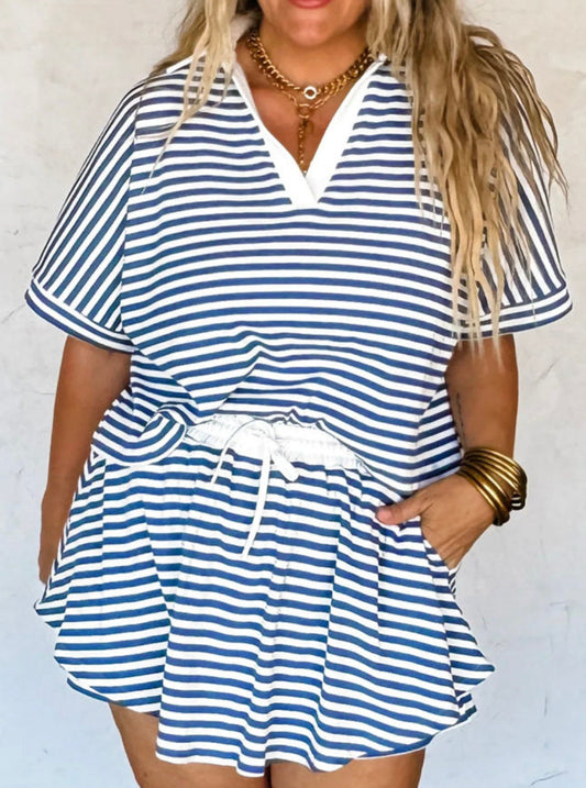 Seaside Stripes Skort Set