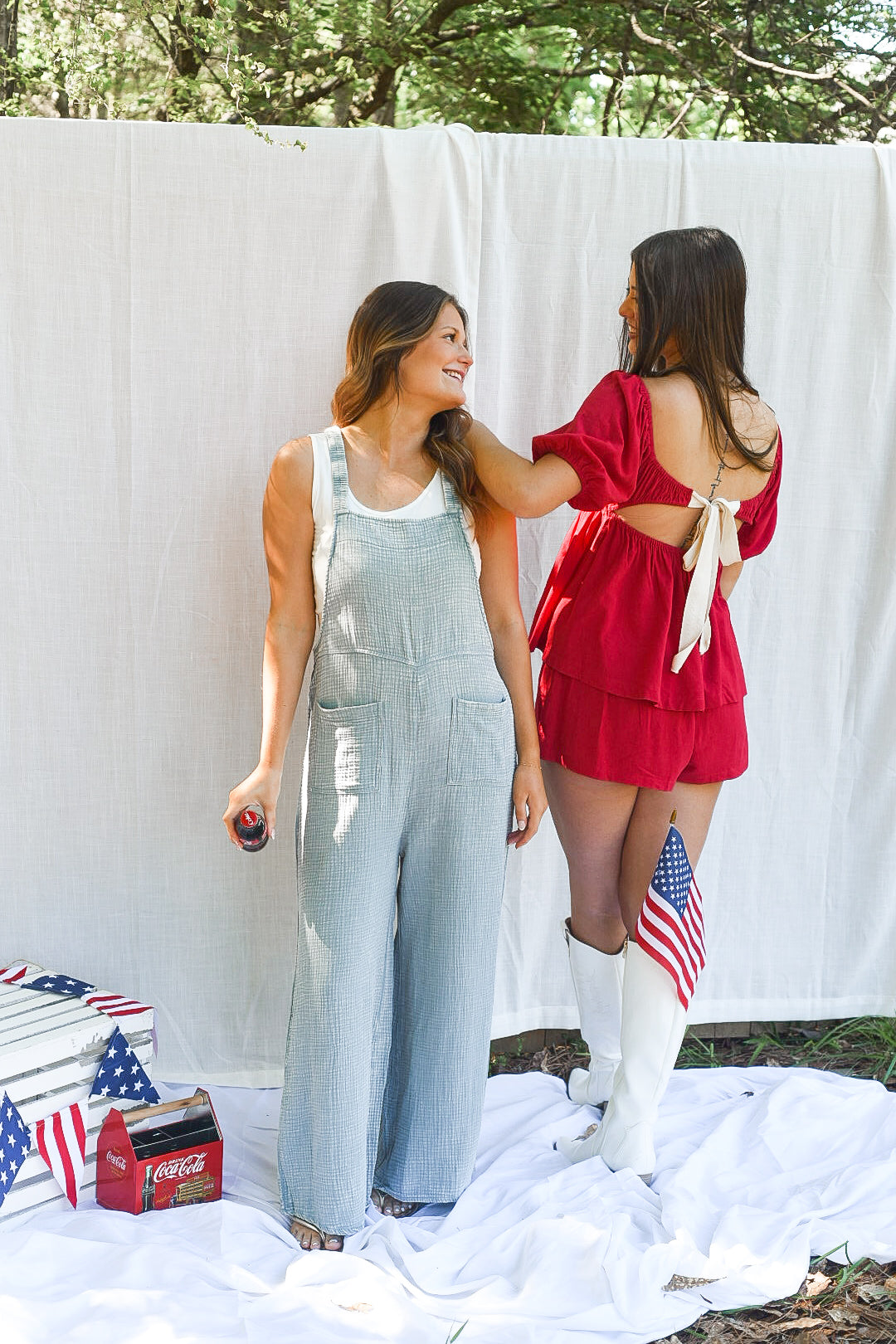 Coastal Drift Wide Leg Jumpsuit
