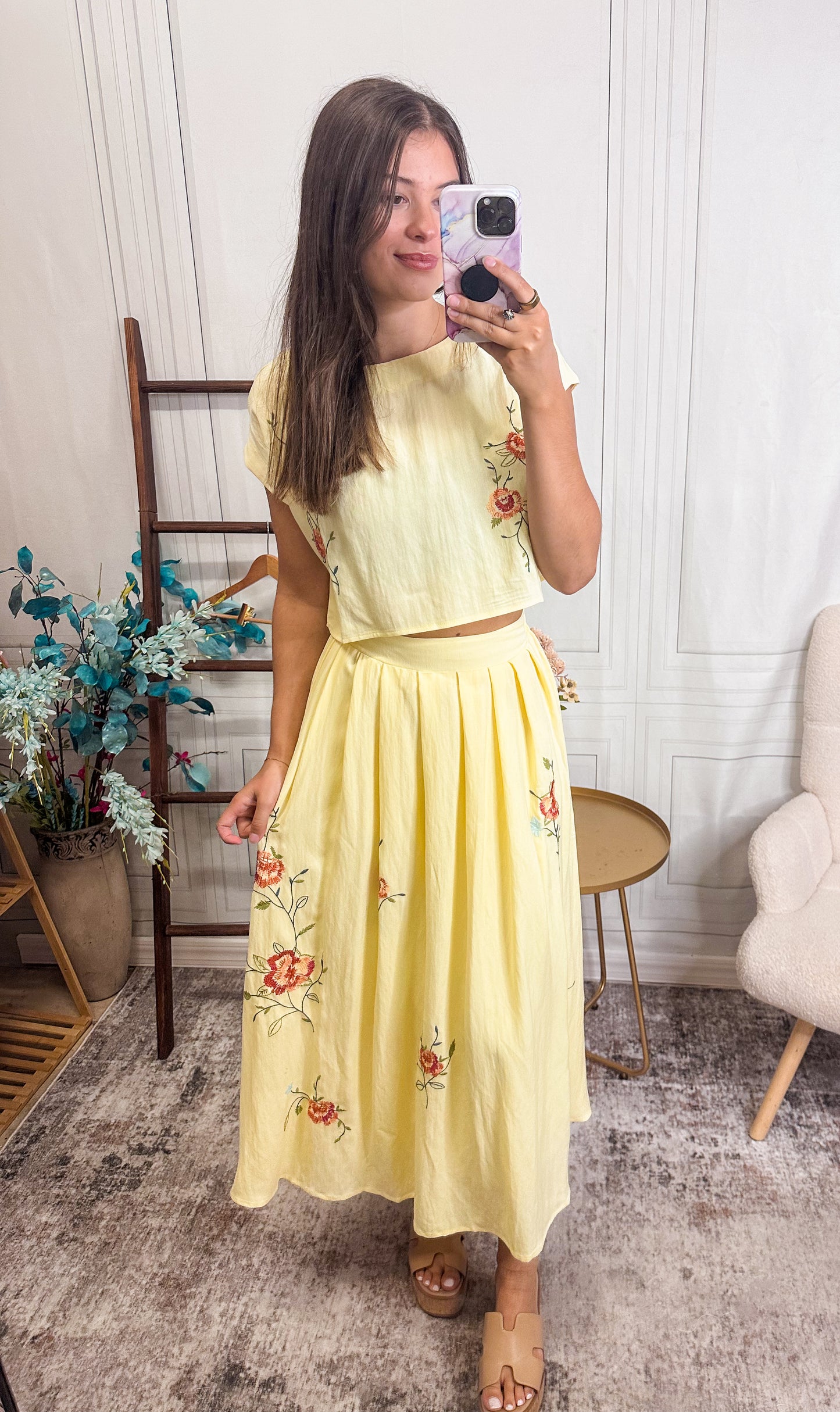 Golden Garden Glow Two-Piece Set