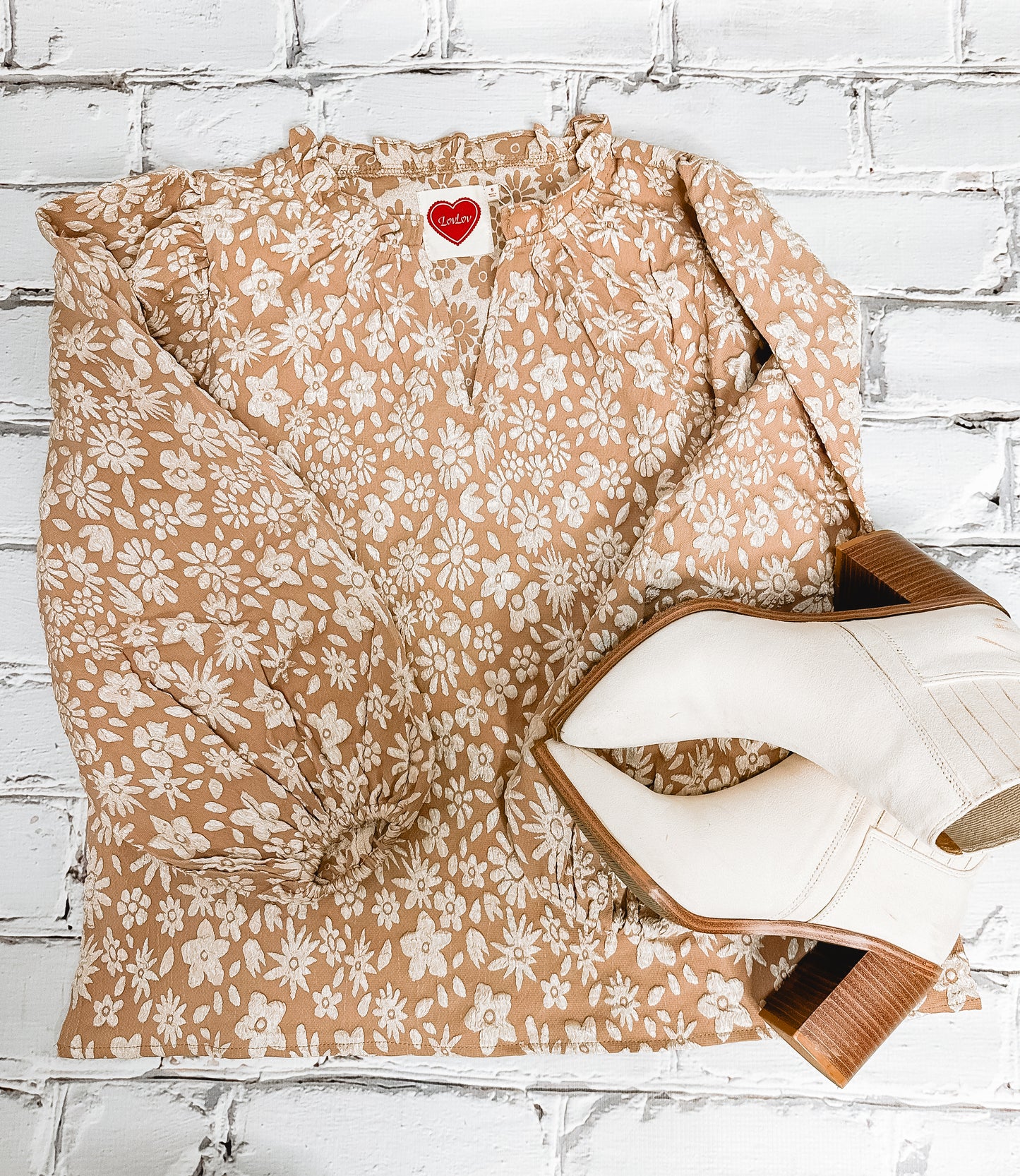 Bloom & Beige Embroidered Top