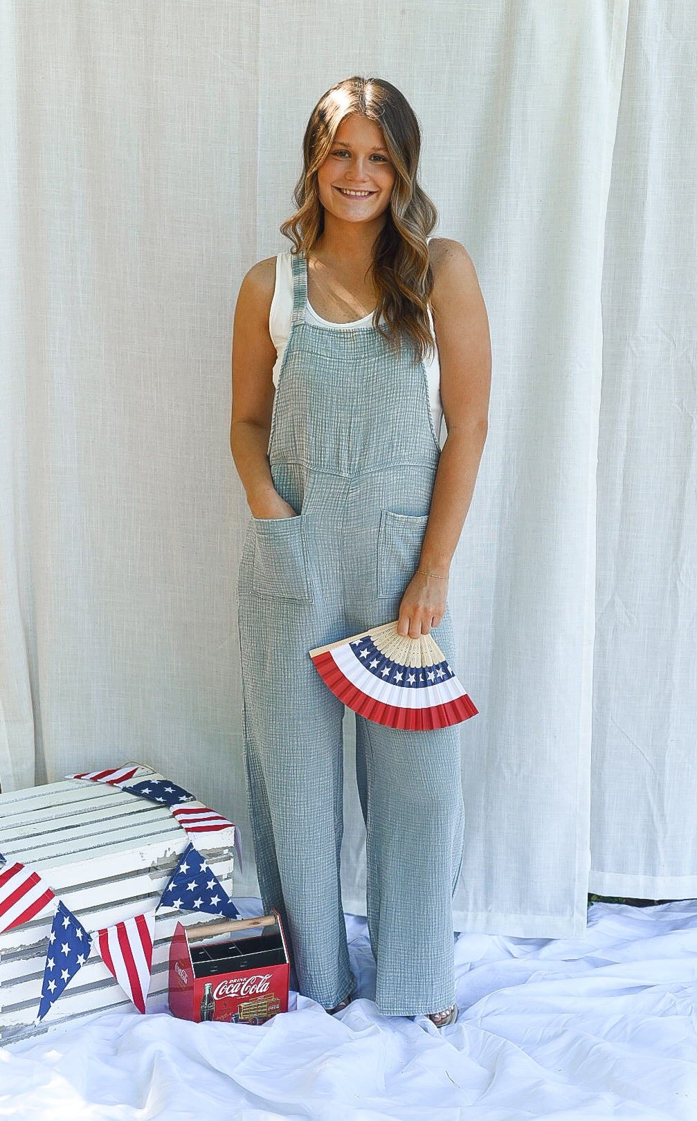 Coastal Drift Wide Leg Jumpsuit