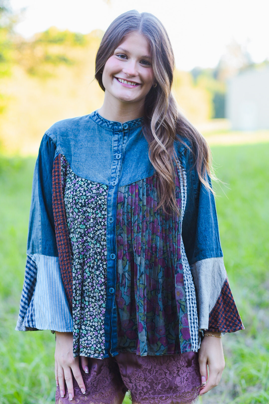 The Patchwork Poetry Top