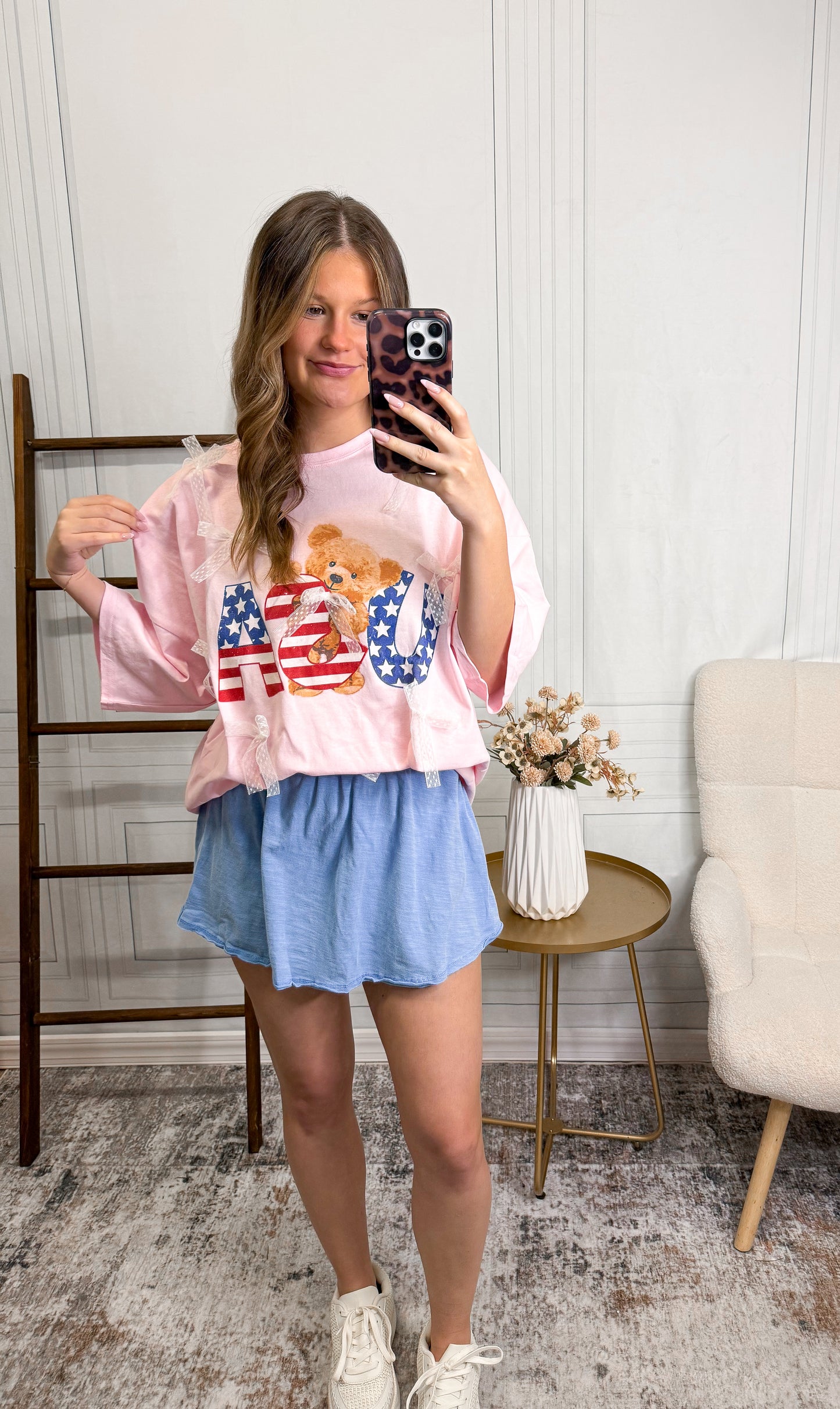 Coastal Breeze Cotton Slub Skort