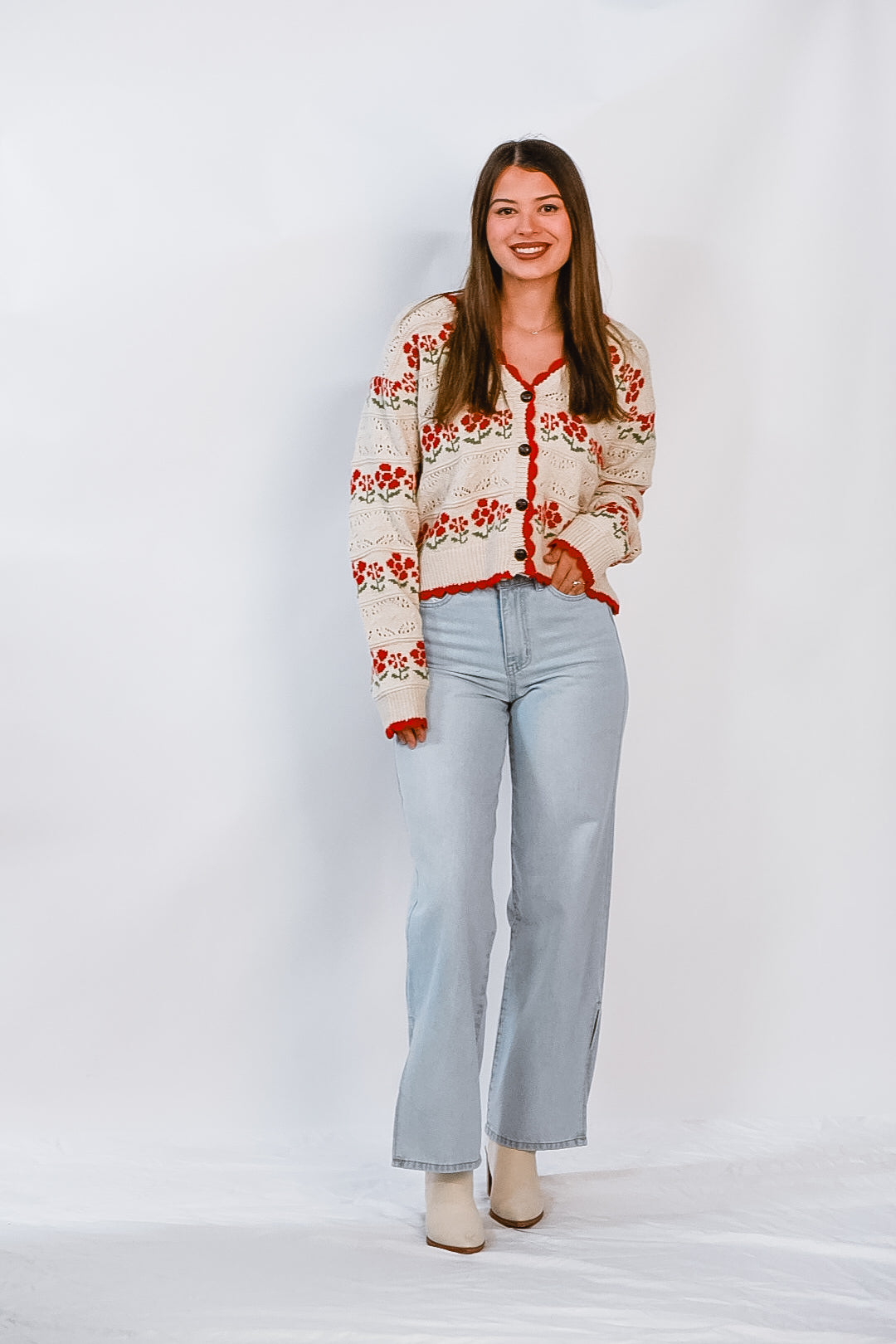 Sweet Poppy Knit Cardigan