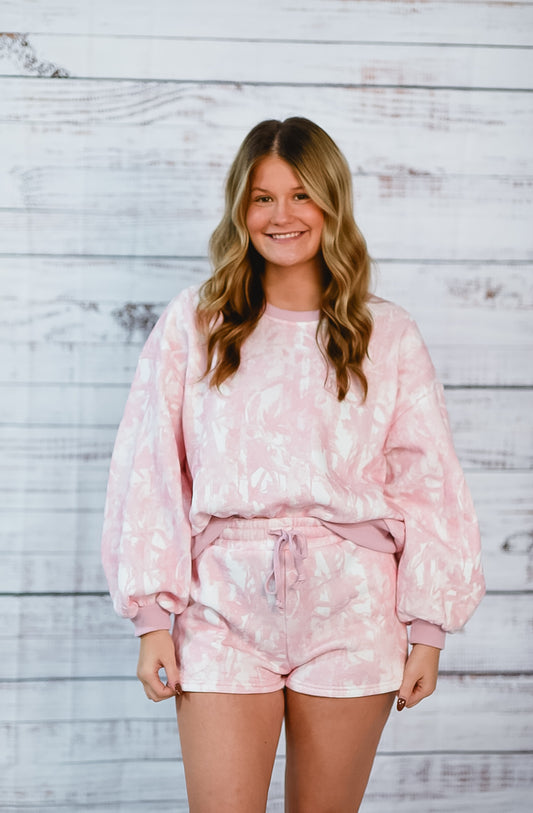 Blush Camo Cozy Lounge Set