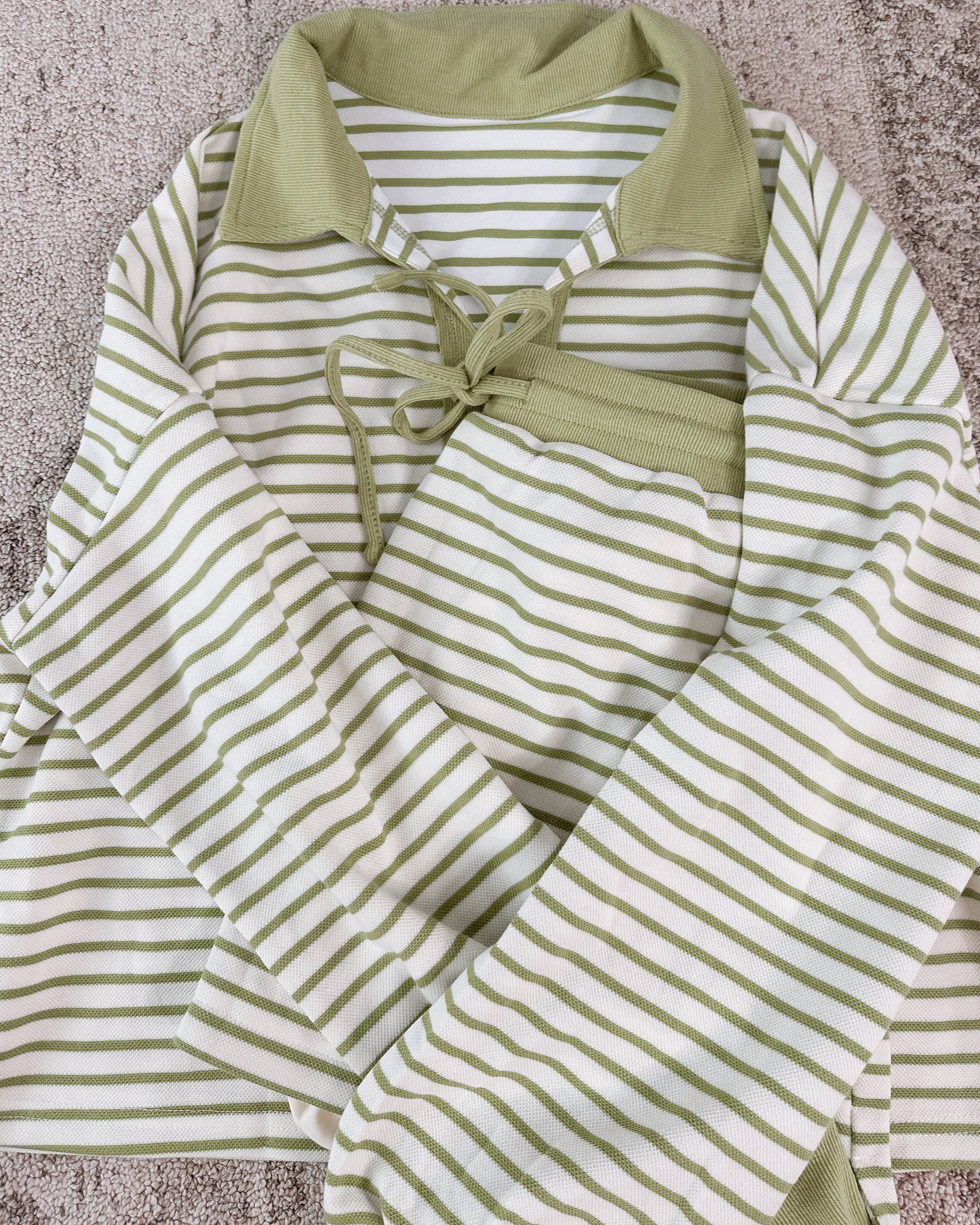 Striped Serenity Pullover Skort Set