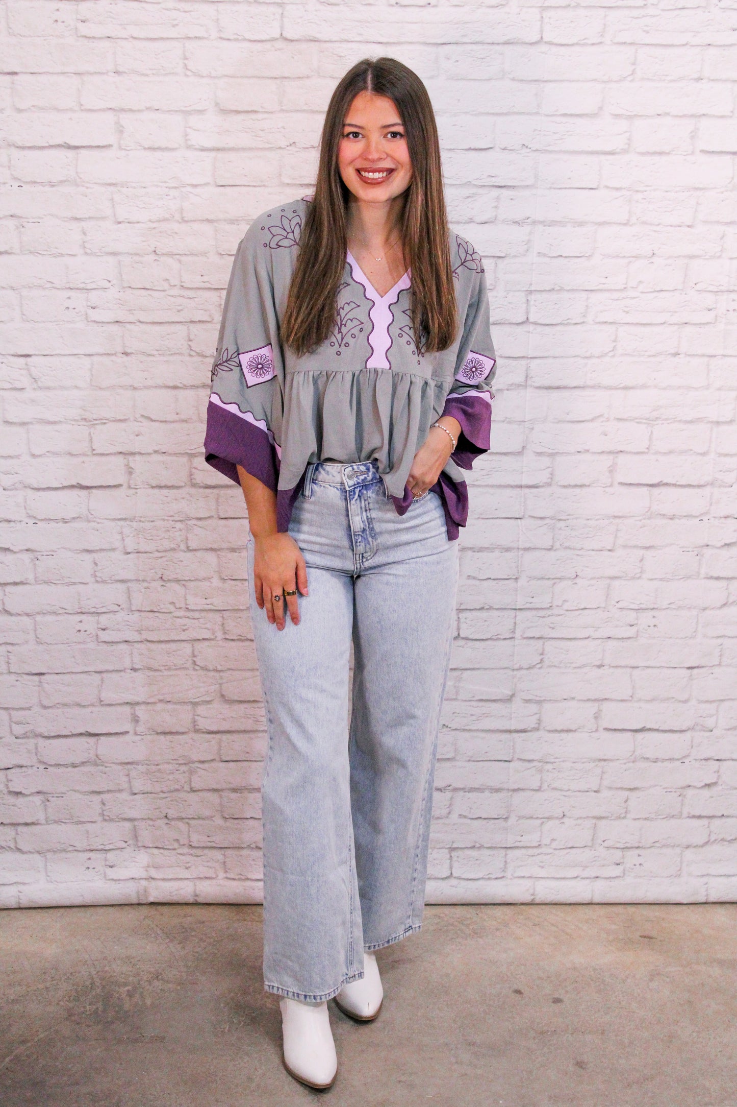 The Whispered Meadow Babydoll Top