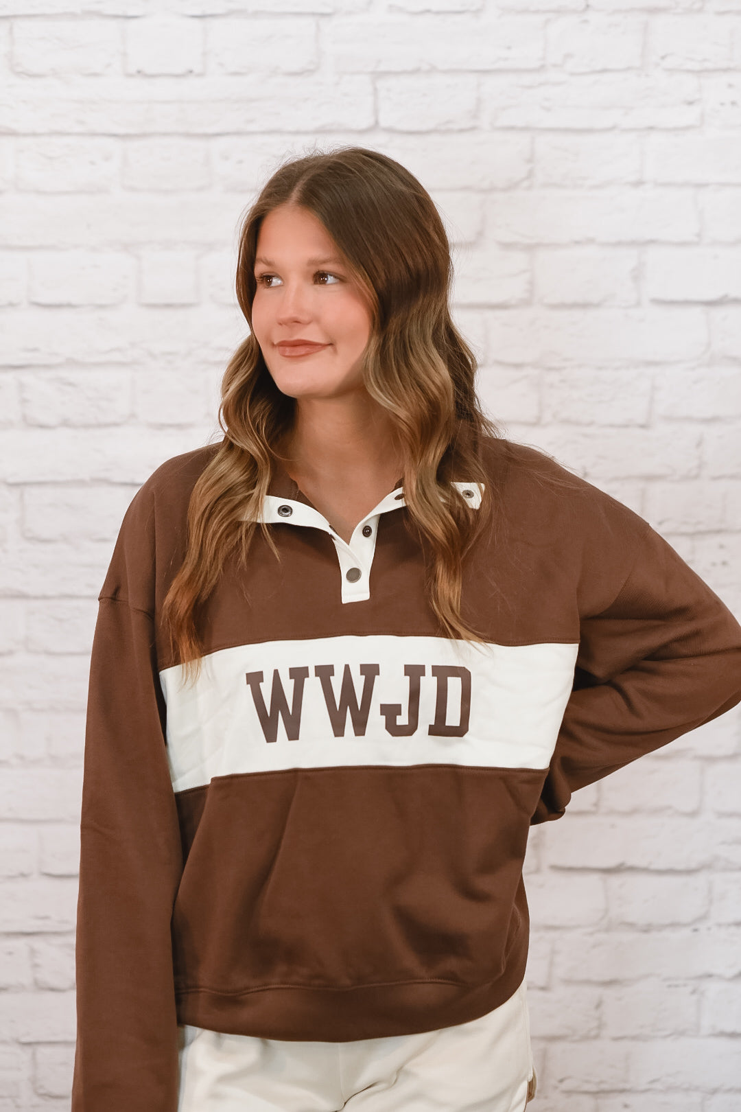 Walk With Jesus Colorblock Pullover