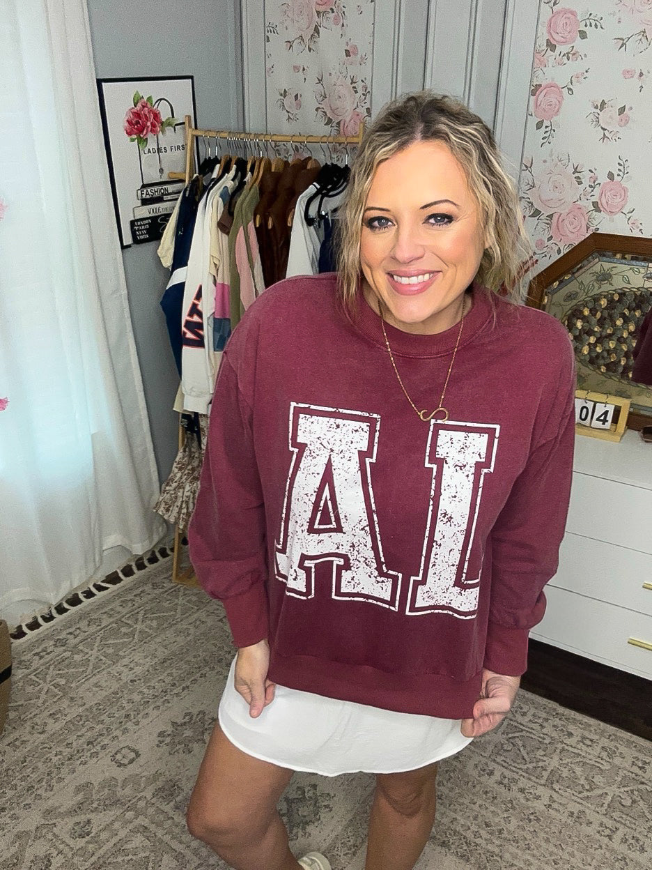 Alabama Pullover Top