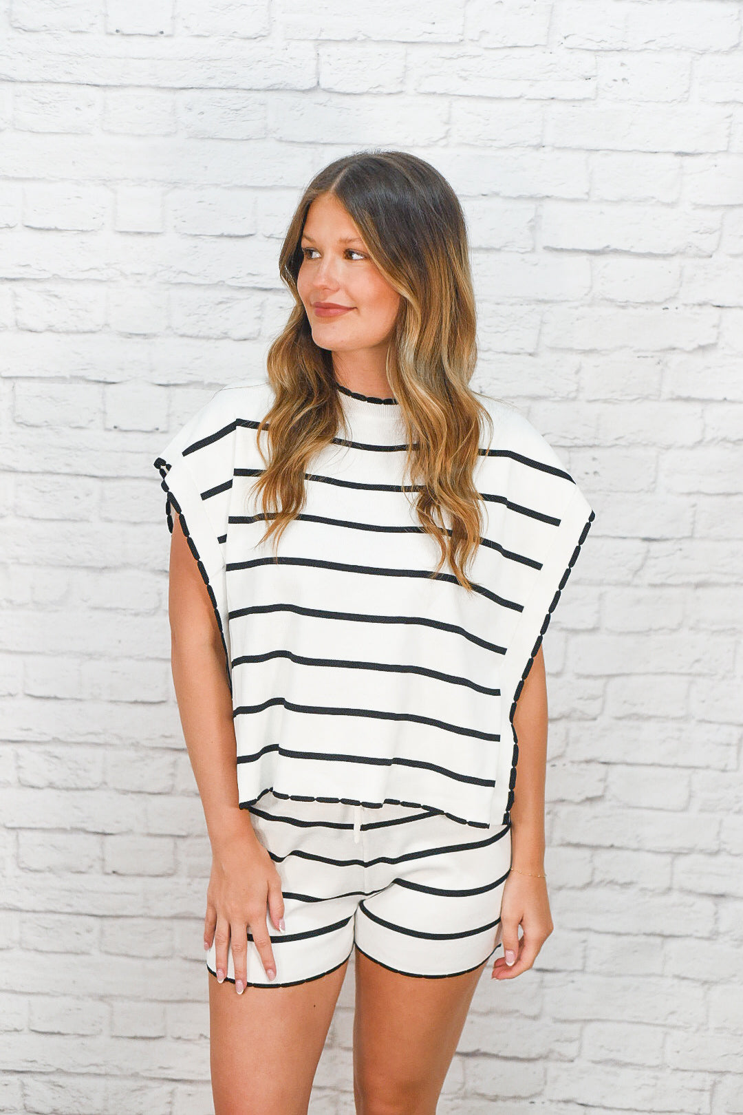 Boardwalk Breeze Striped Lounge Set