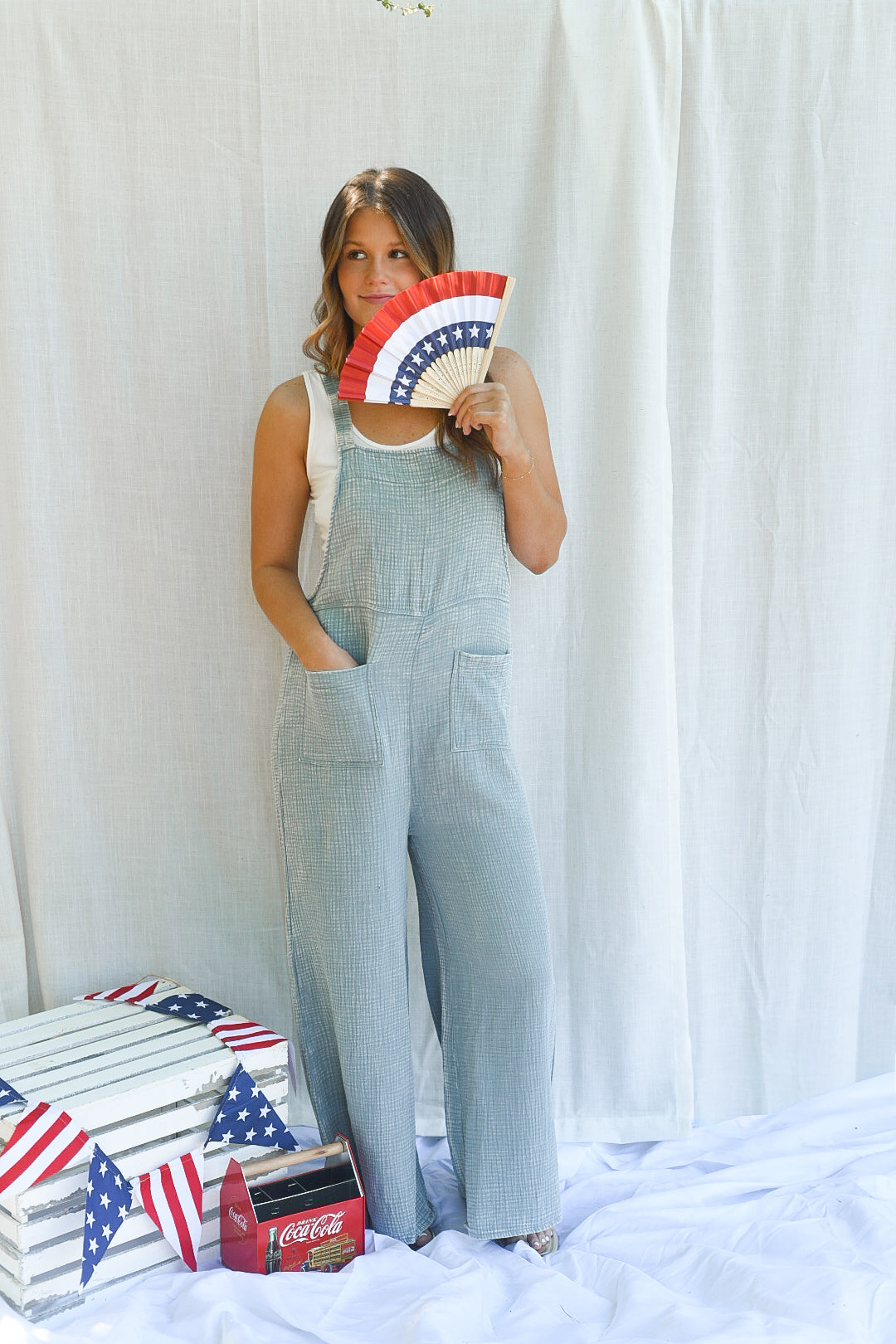 Coastal Drift Wide Leg Jumpsuit