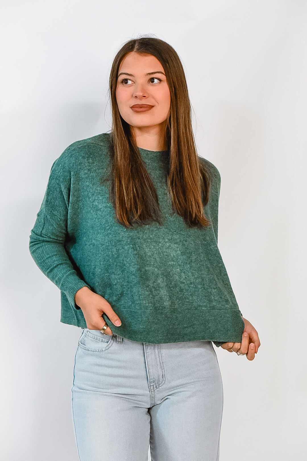 Everyday Soft Knit Pullover (Green)