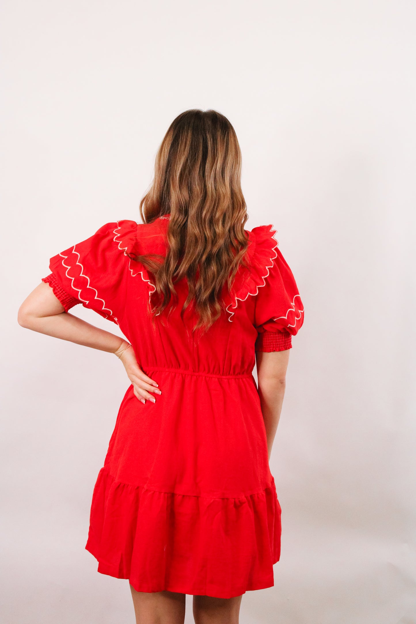 Fiesta Petals Embroidered Dress