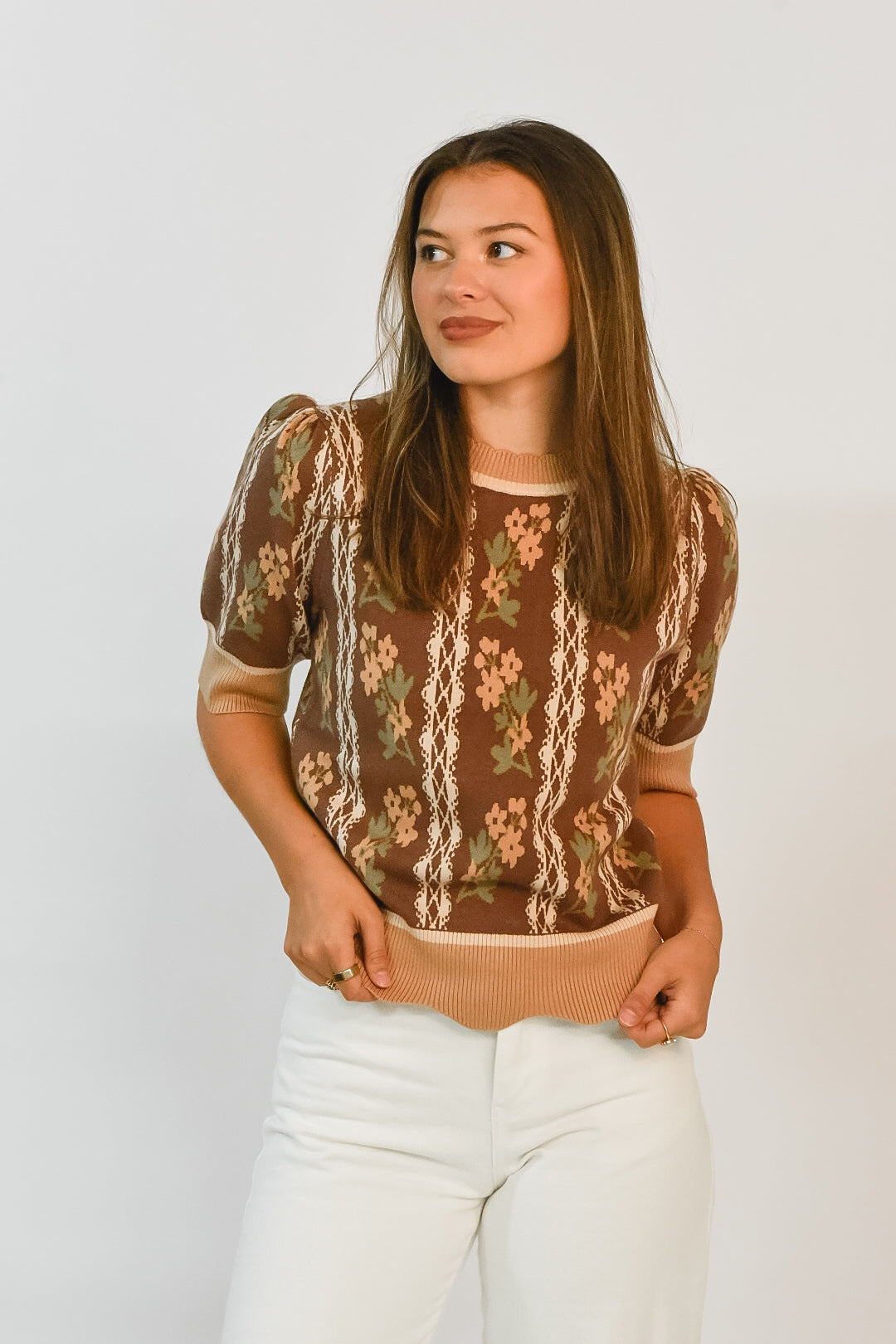Autumn Bloom Knit Top