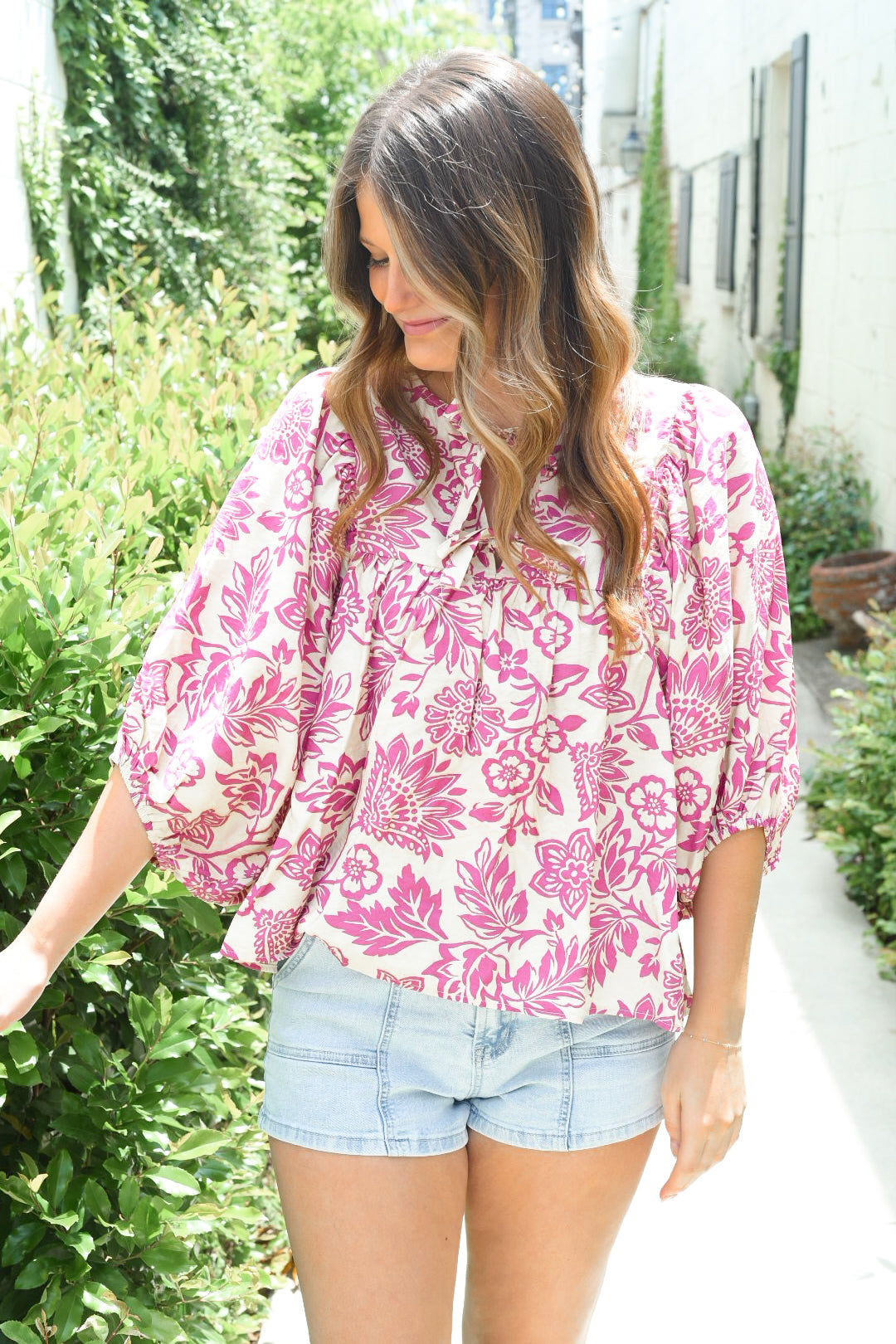 The Pink Paradise Print Top