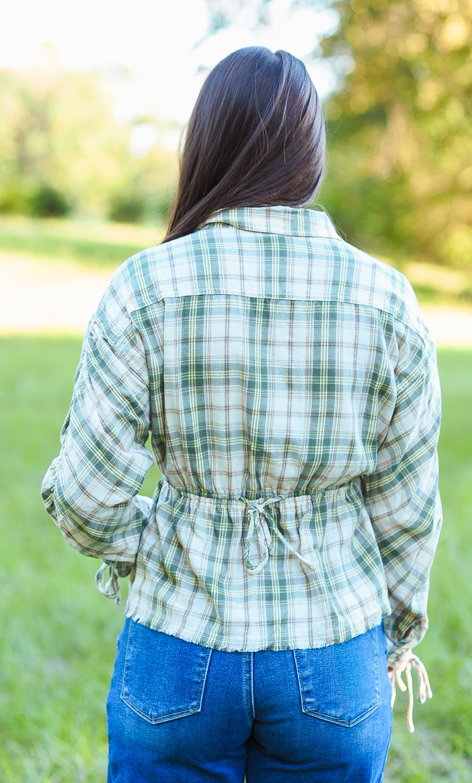 The Meadow Walk Plaid Top