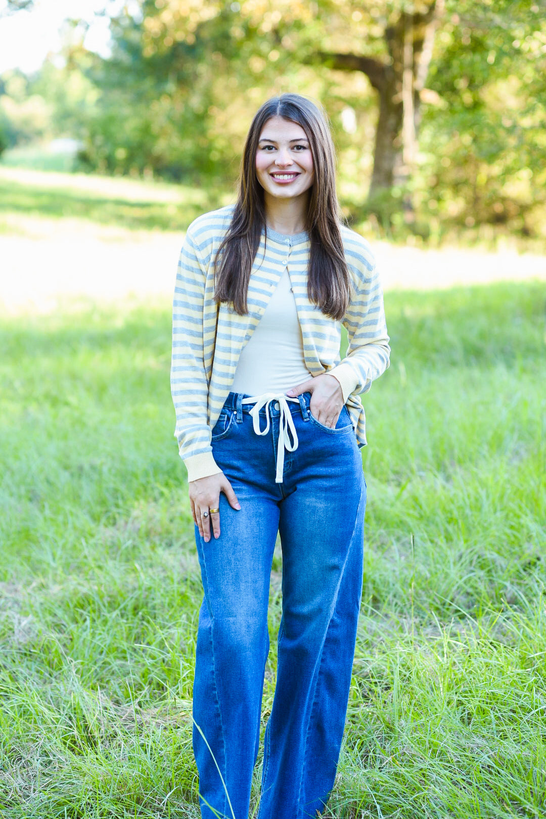 Golden Hour Stripe Cardigan