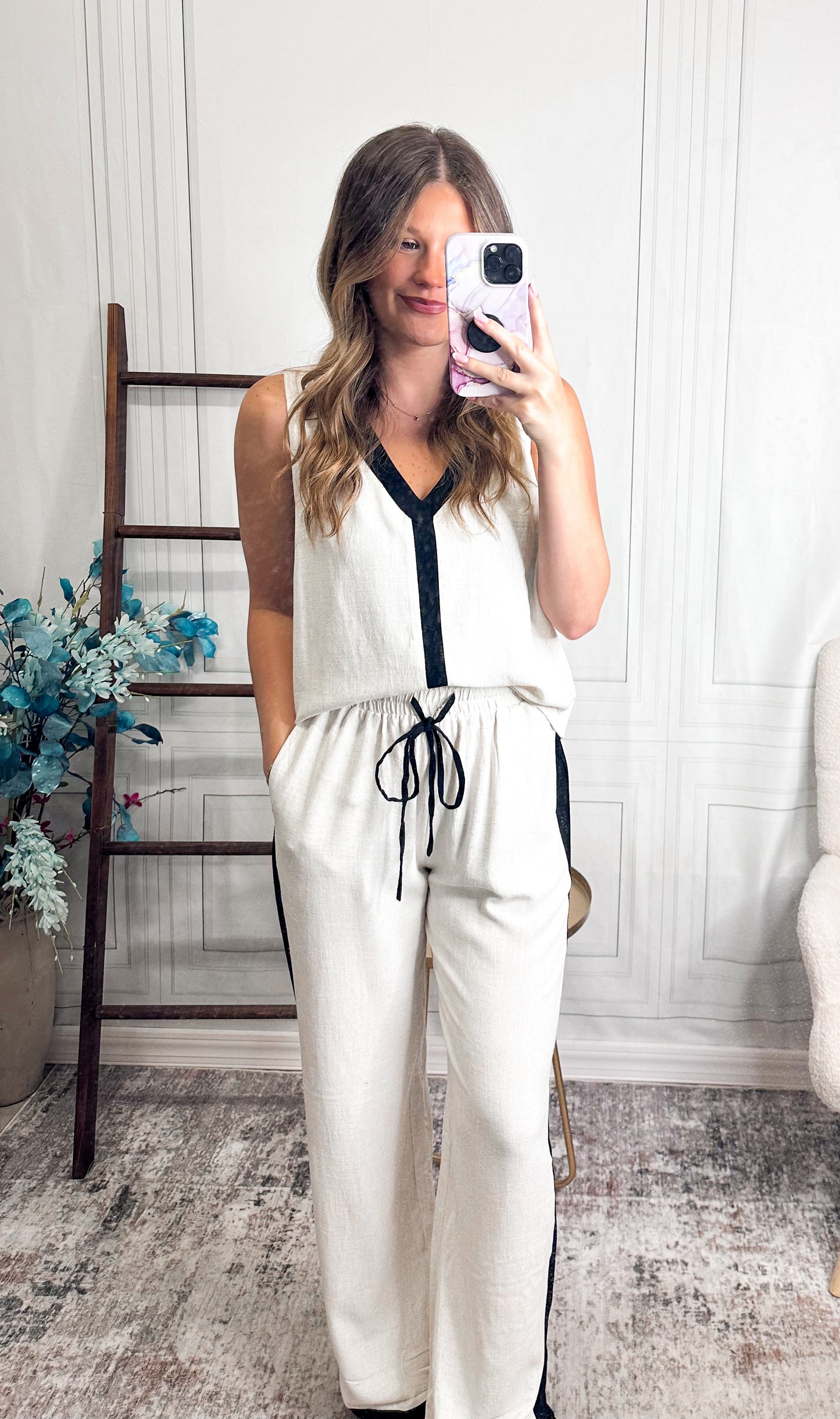 Coastal Contrast Lounge Set