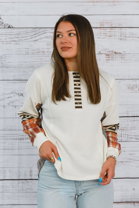 Flannel Night Cozy Top