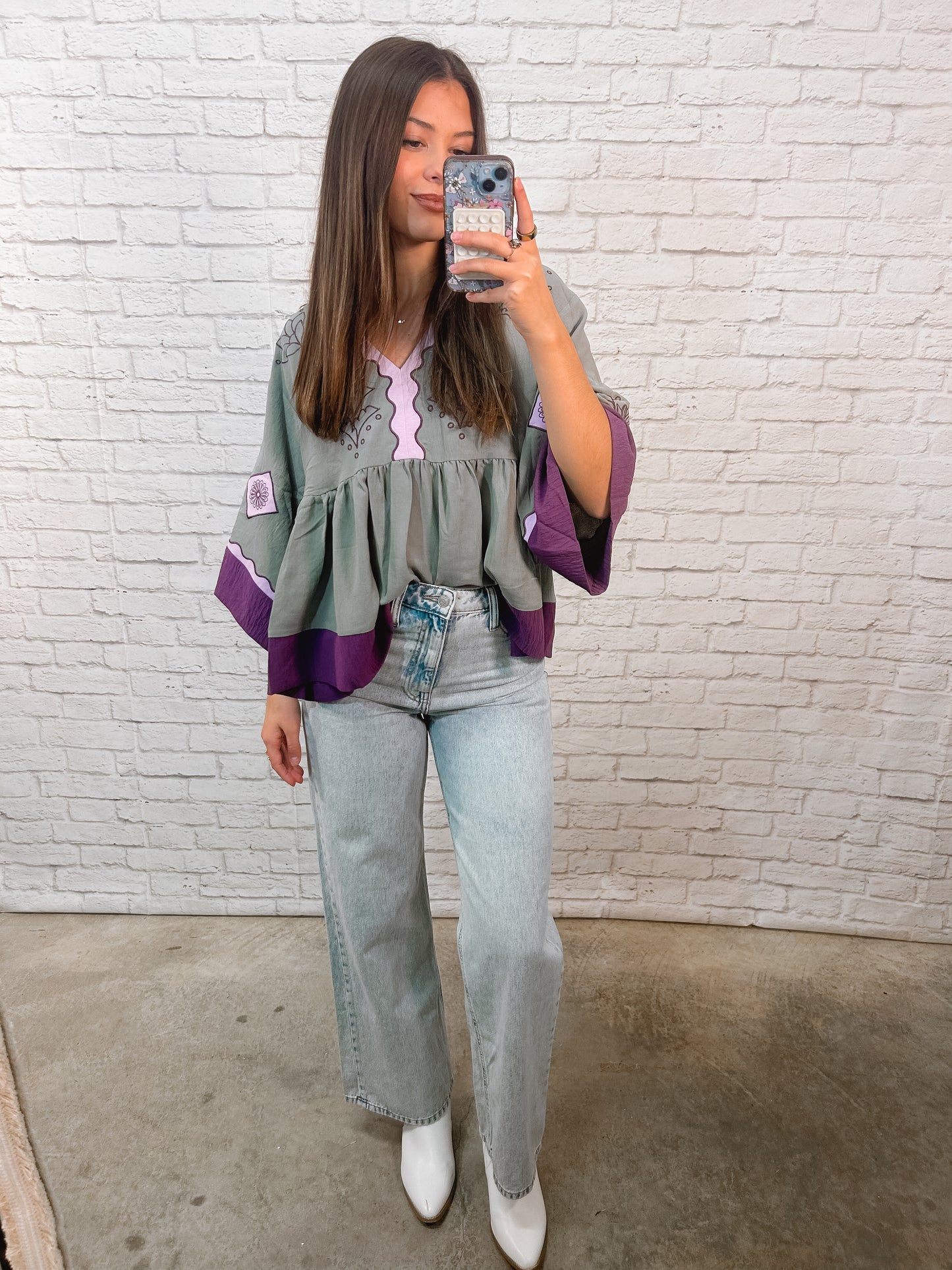 The Whispered Meadow Babydoll Top