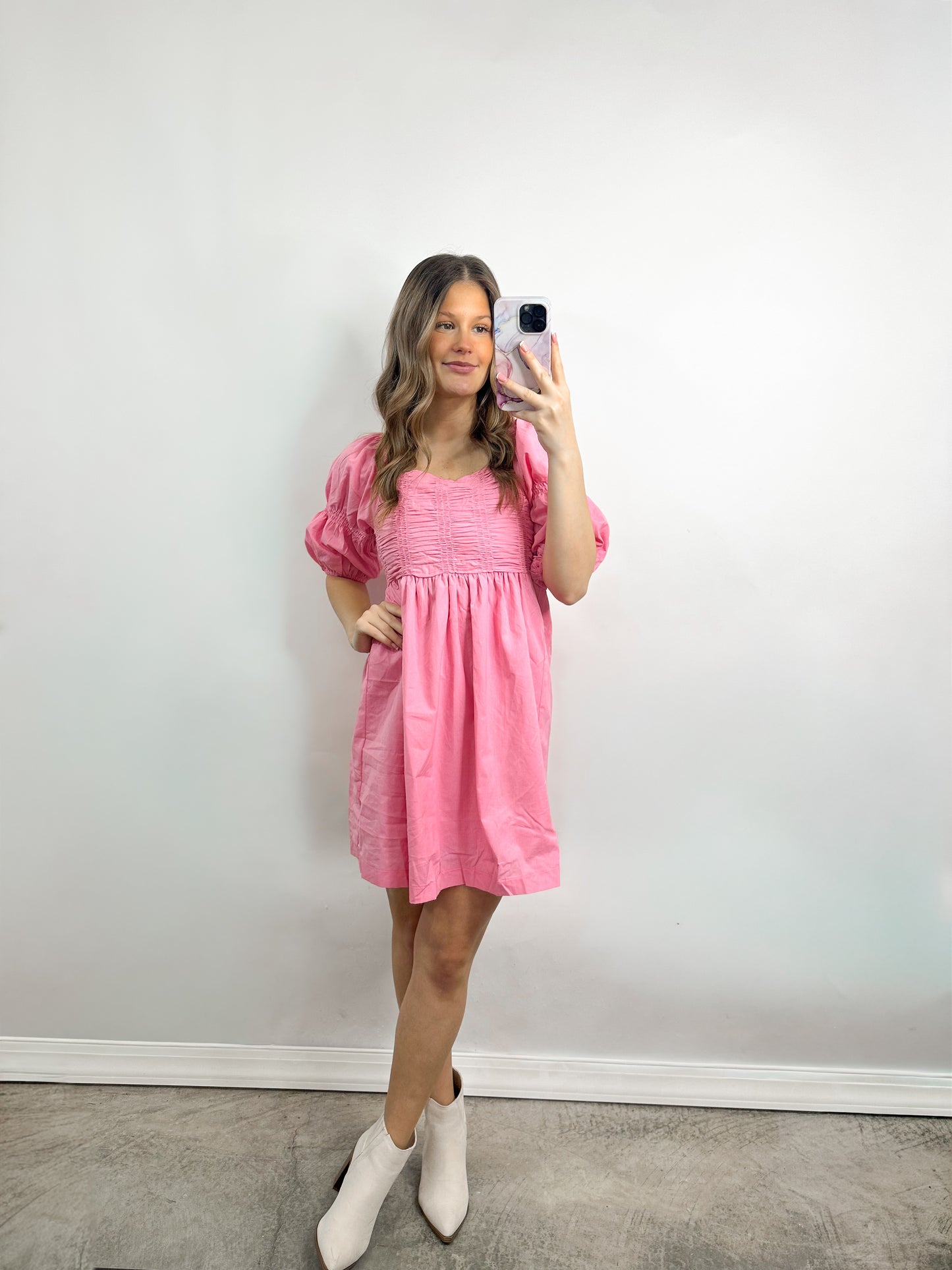 Pretty in Pink Smocked Dress