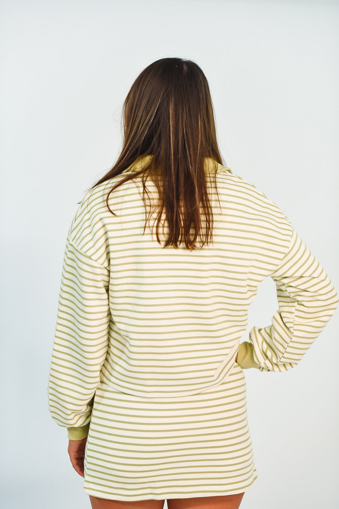 Striped Serenity Pullover Skort Set