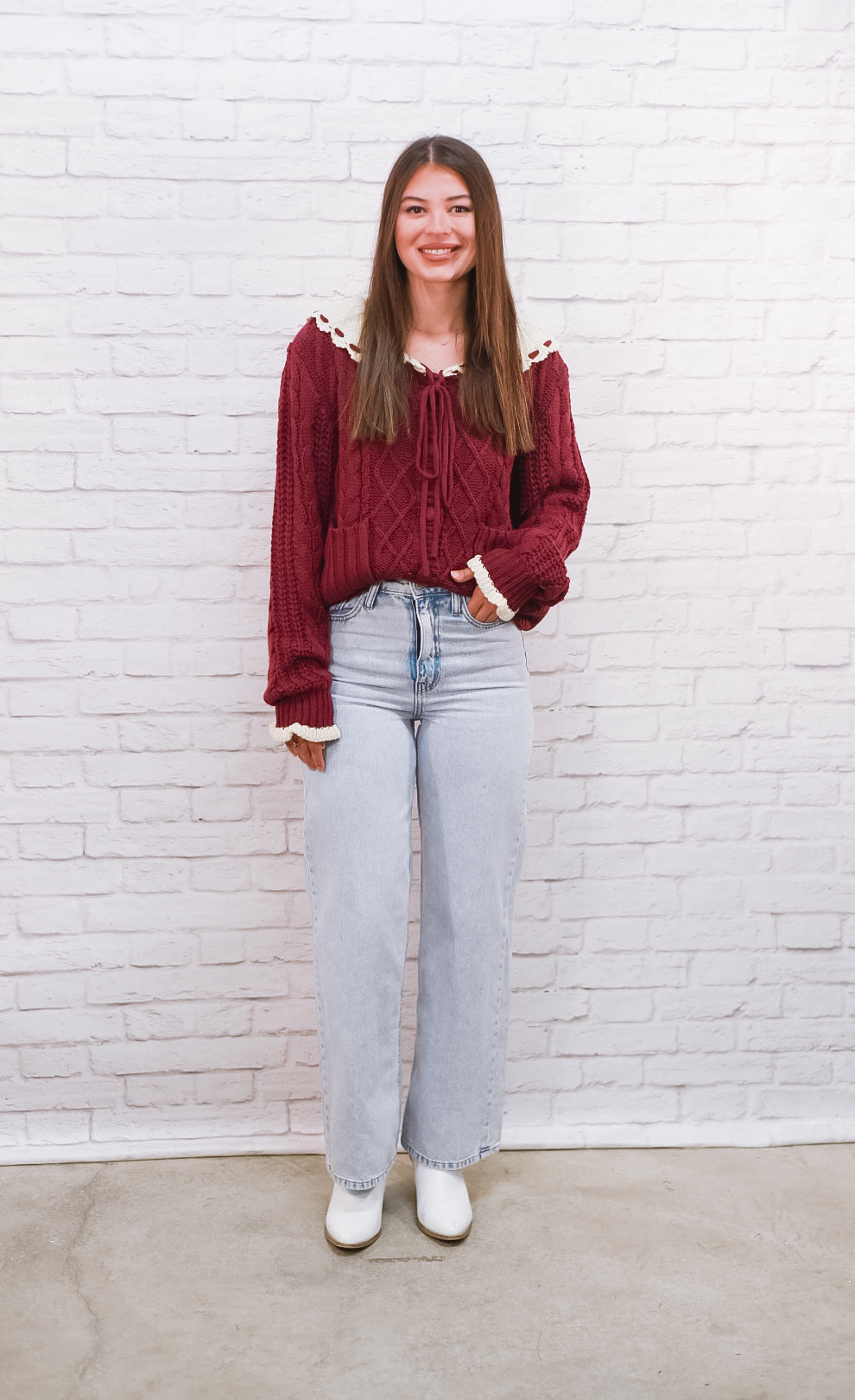 Cranberry Cottage Cable-Knit Cardigan