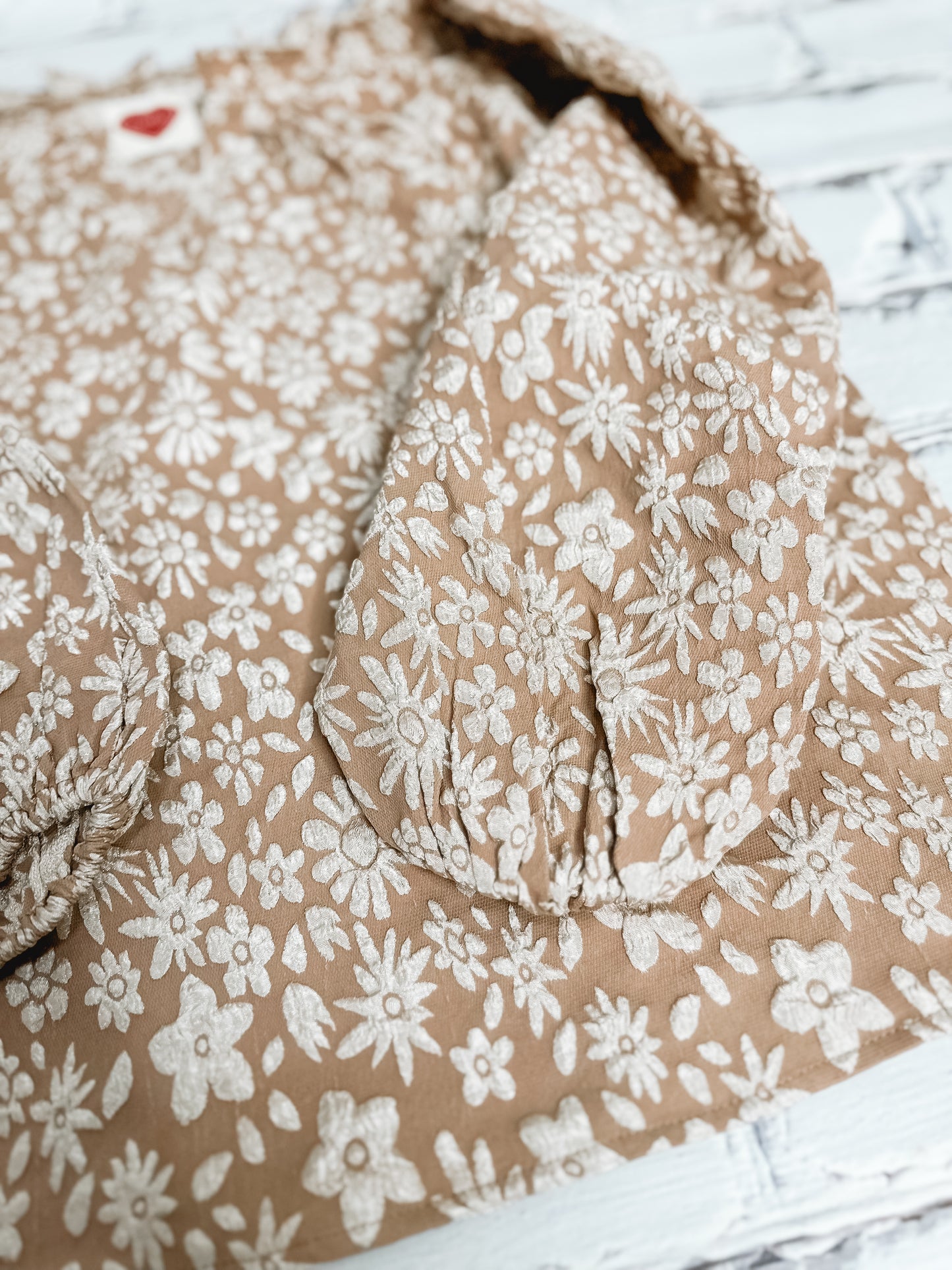 Bloom & Beige Embroidered Top