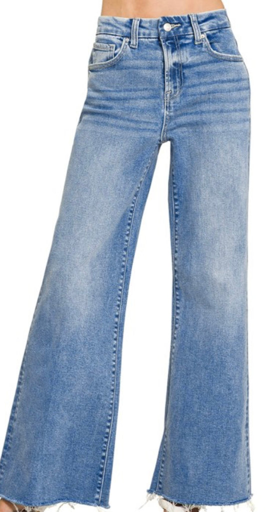 Everyday Light Wash Wide Leg Jeans