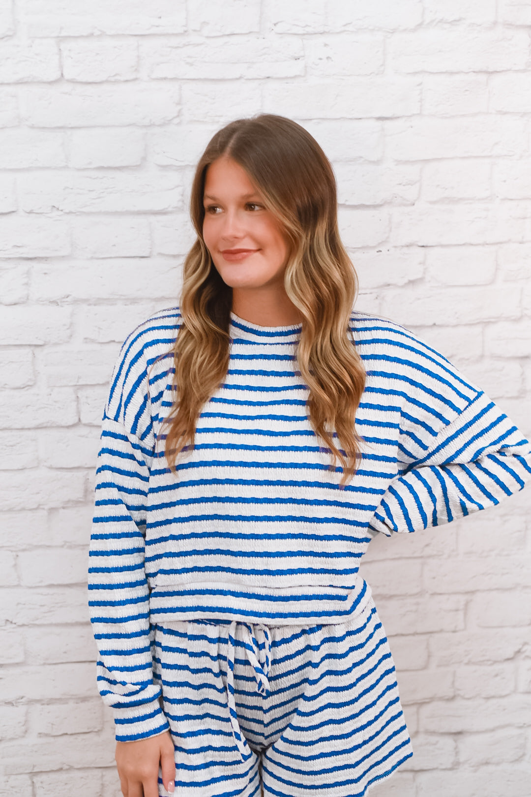Easy Does It Striped Shorts Set