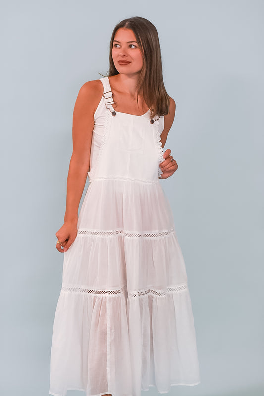 Country Lace Overall Dress