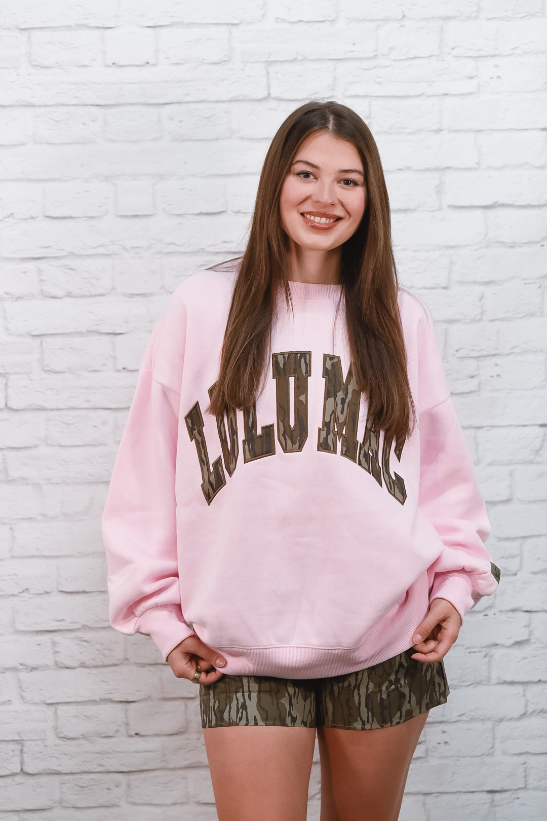 Lulu Mac Pink & Camo Sweatshirt
