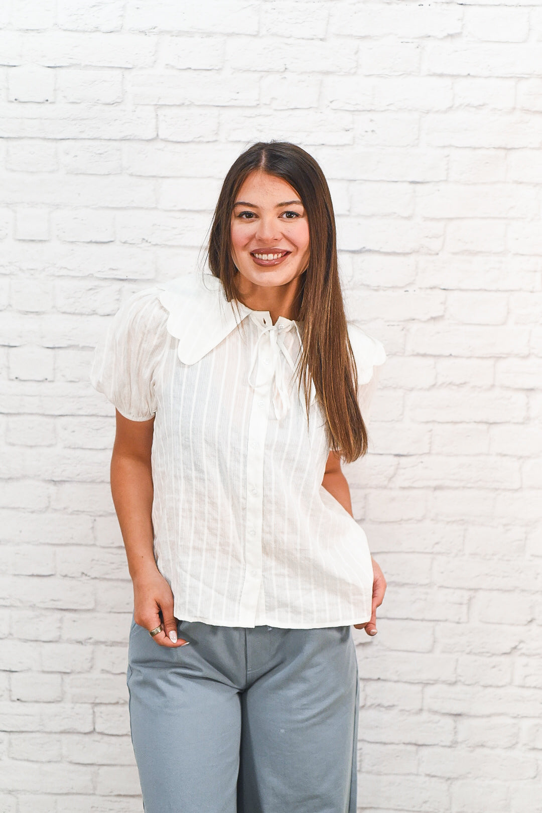 Sweet Grace Tie Blouse