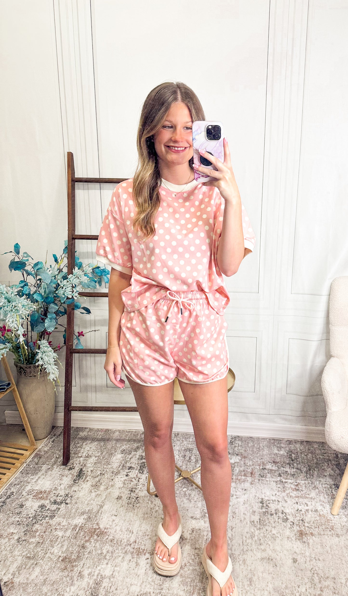 Pretty in Polka Dot Lounge Set