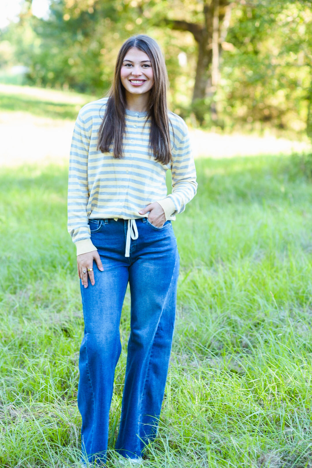 Golden Hour Stripe Cardigan