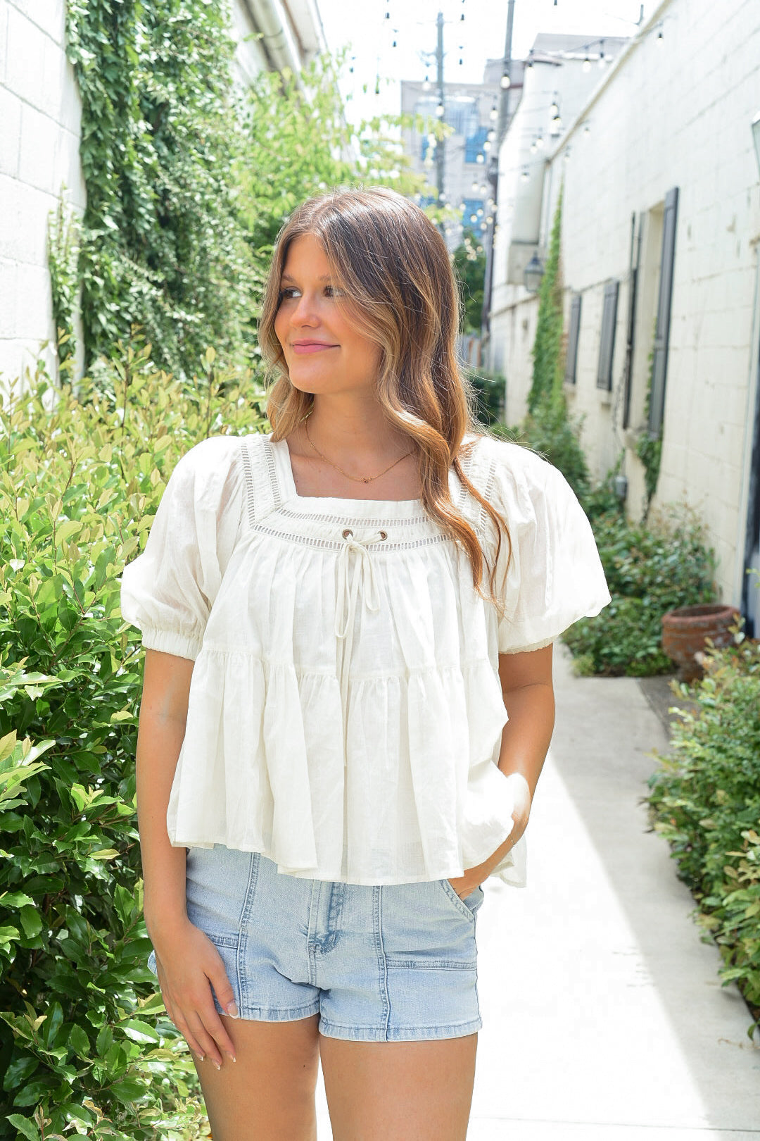 Magnolia Peplum Top