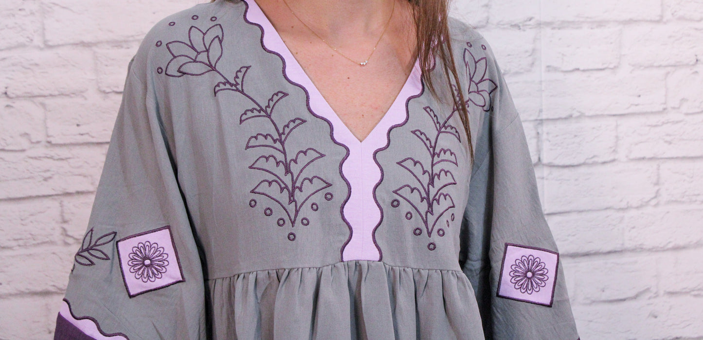 The Whispered Meadow Babydoll Top