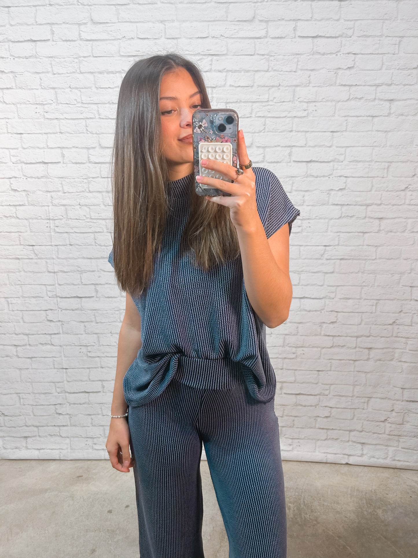 Midnight Ease Ribbed Set