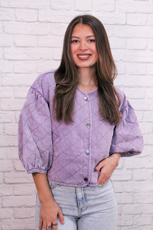 Lavender Lane Quilted Top