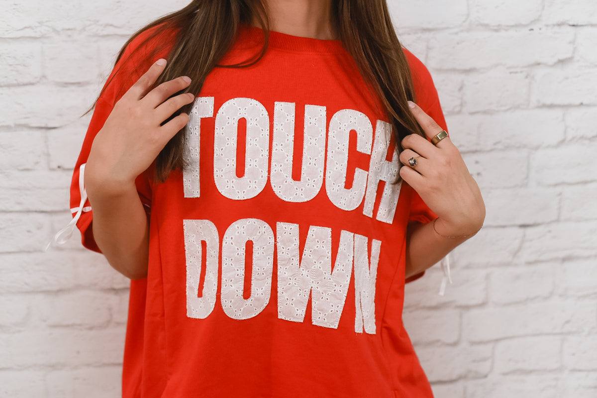 Eyelet Touchdown Spirit Top