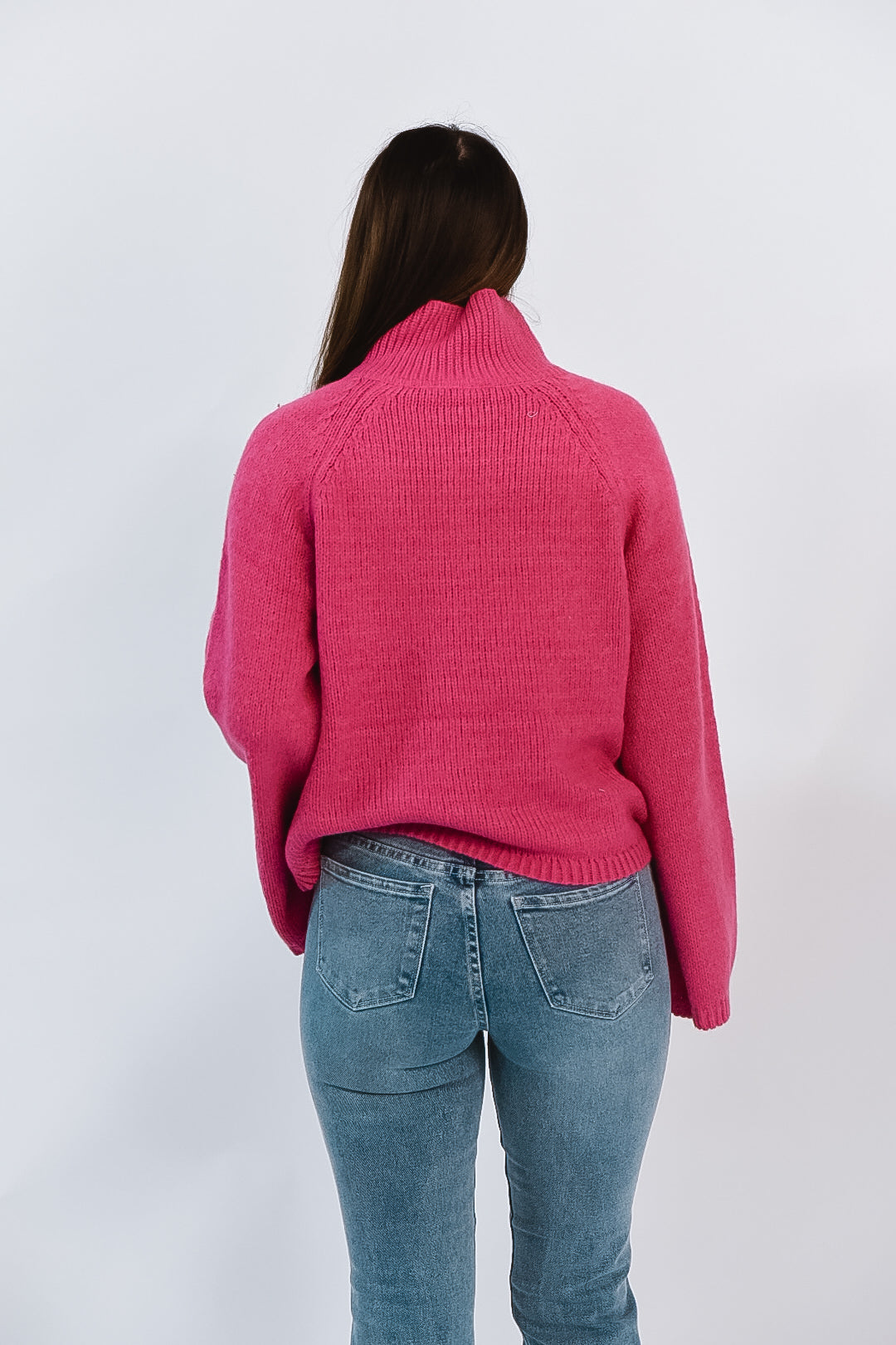 Fuchsia Flair Button Sweater
